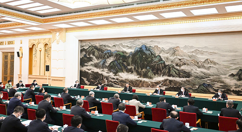 1月16日,中共中央总书记、国家主席、中央军委主席习近平在北京人民大会堂同党外人士座谈并共迎新春。汪洋、王沪宁、丁薛祥等出席。 1月16日,中共中央总书记、国家主席、中央军委主席习近平在北京人民大会堂同党外人士座谈并共迎新春。汪洋、王沪宁、丁薛祥等出席。